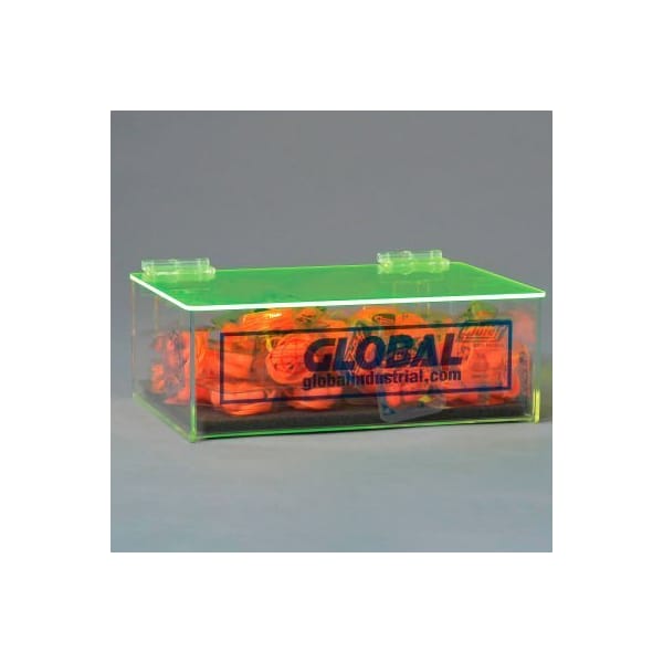 Global Industrial Acrylic Safety PPE Dispenser Compact With Cover And Pad GLADTC